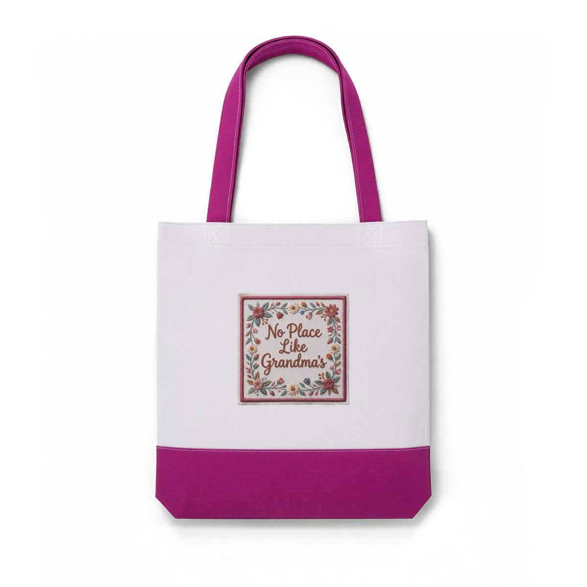 Thermochromic Tote Bag — “No Place Like Grandma’s” Color-Changing Floral Tote