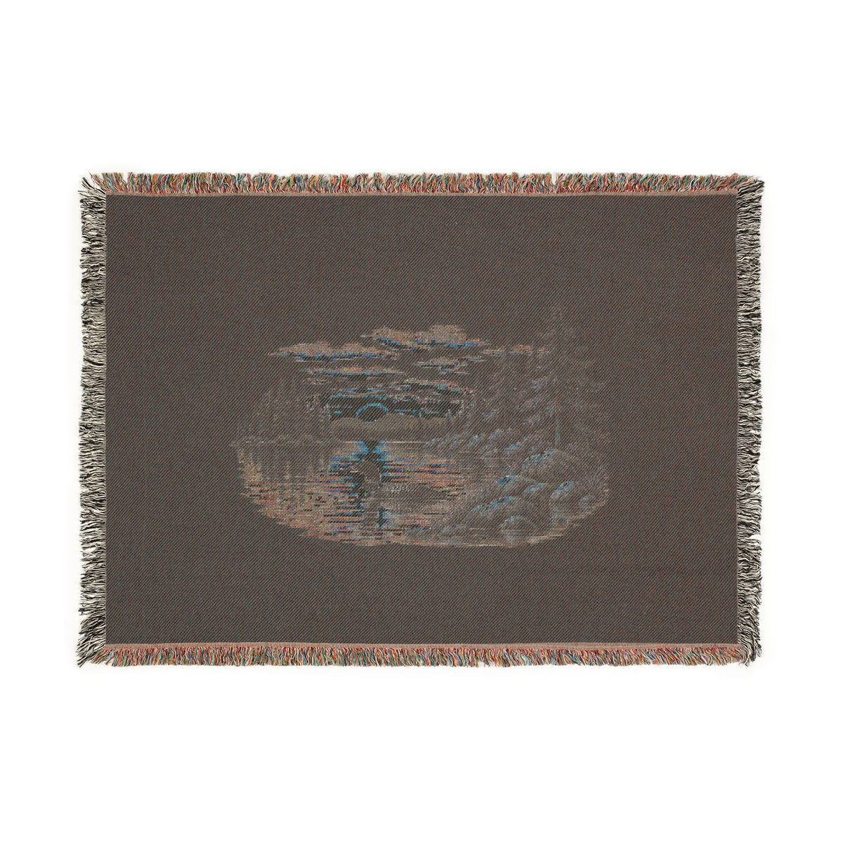 Woven Blanket — Lakeside Sunset Loon Throw