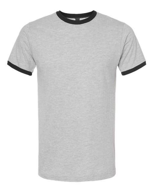 Tultex Unisex Fine Jersey Ringer Blank T-Shirt | Retro 246