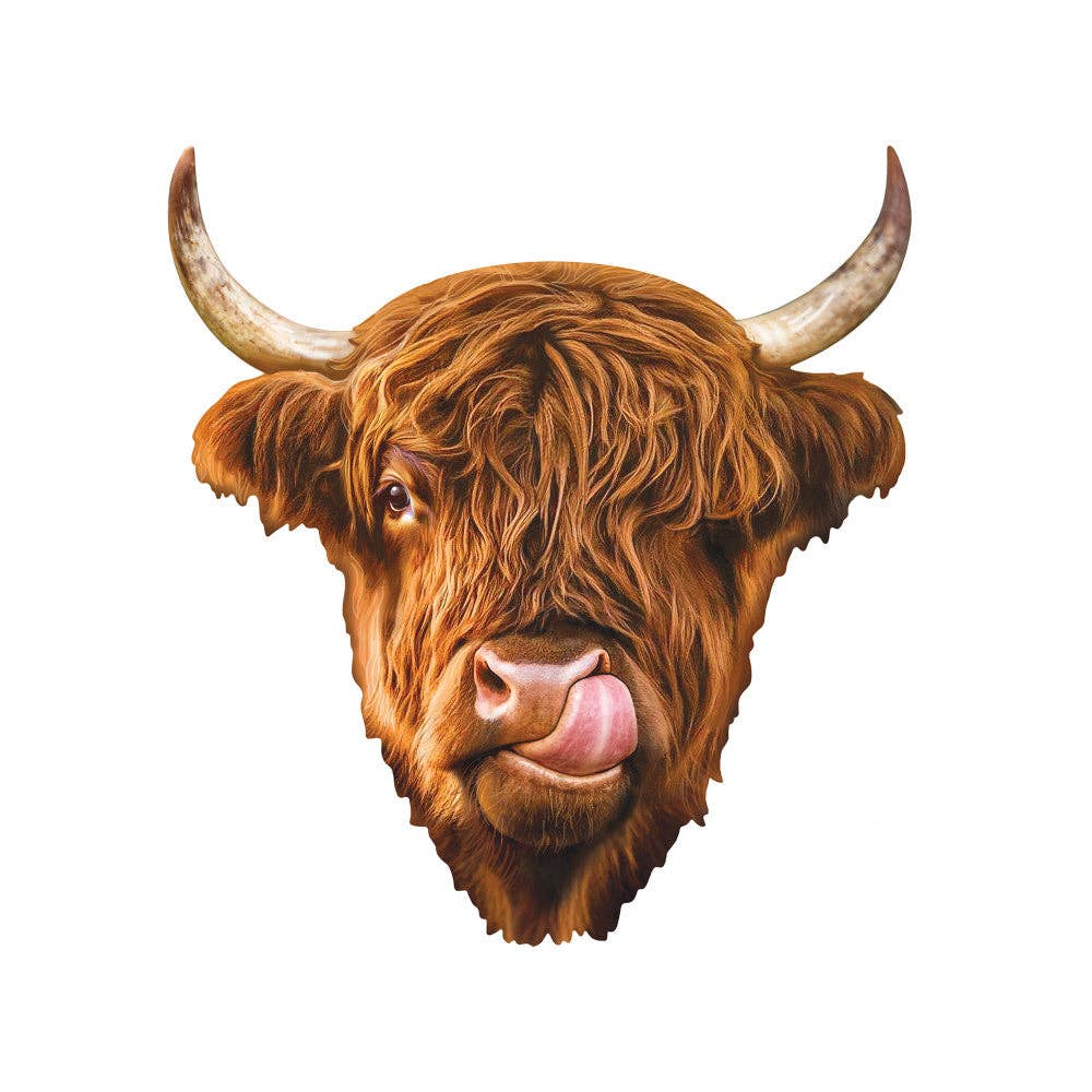 Furry Highland Cow puzzle