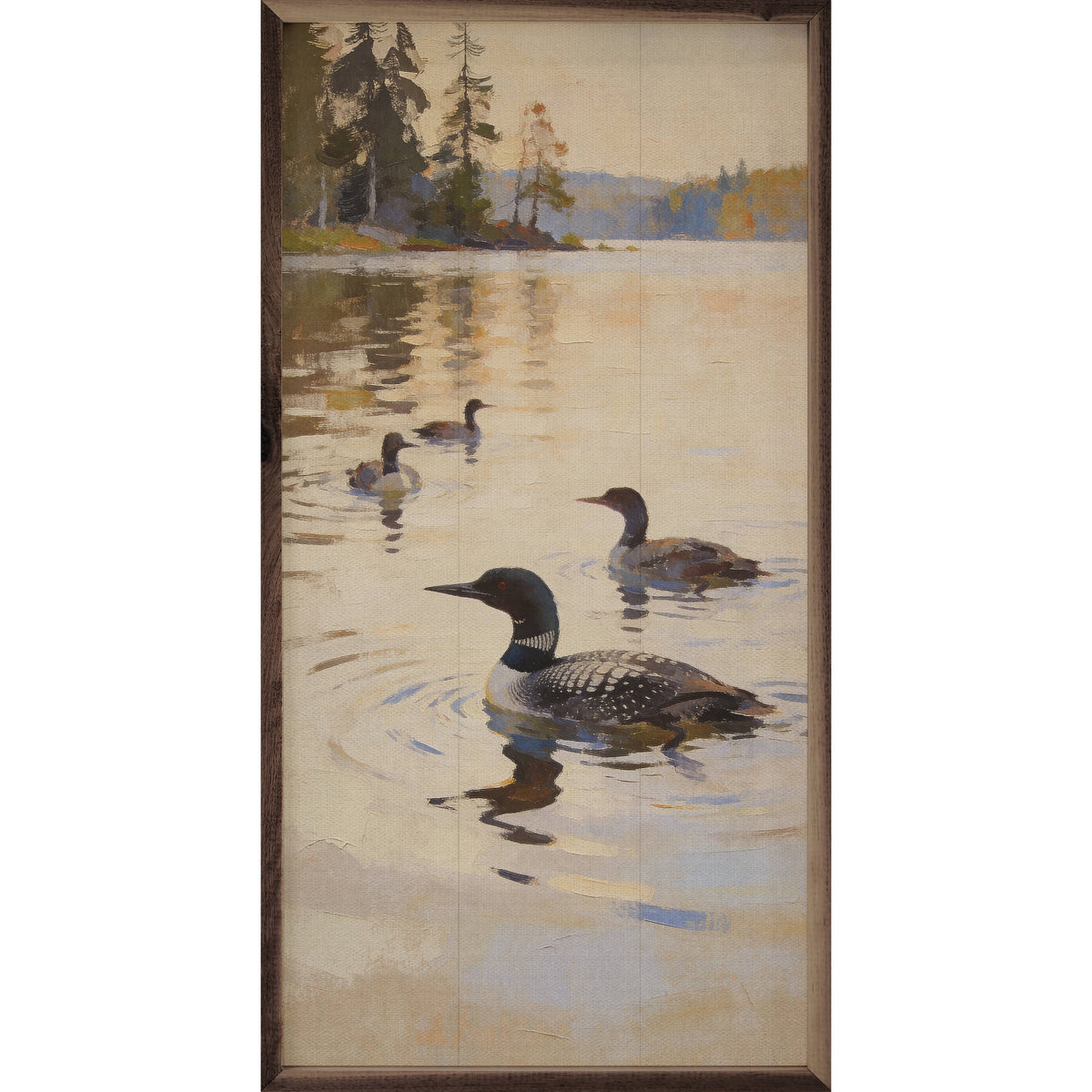 Lake Loons At Daybreak Print