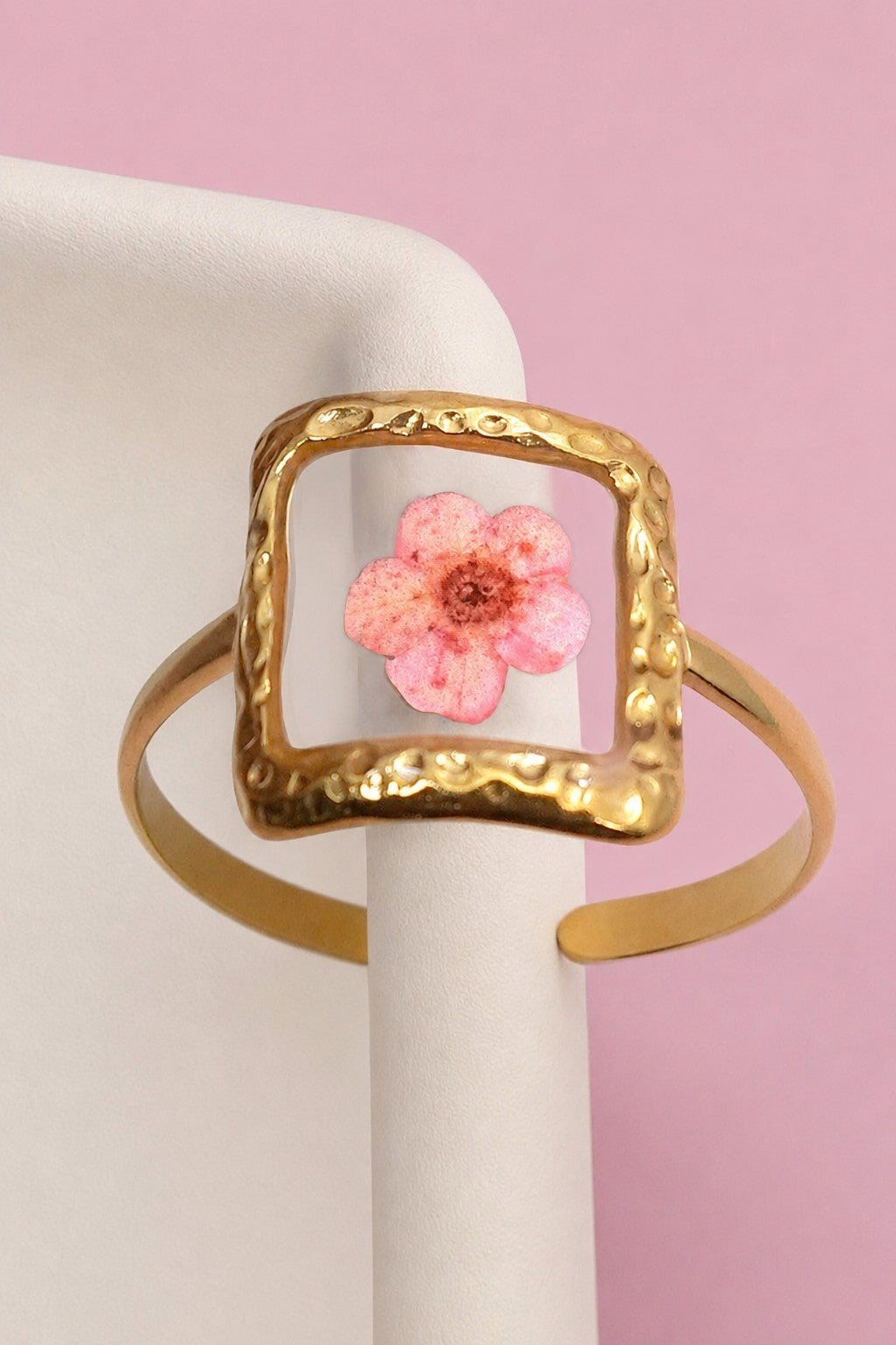 Adjustable Floral Rings