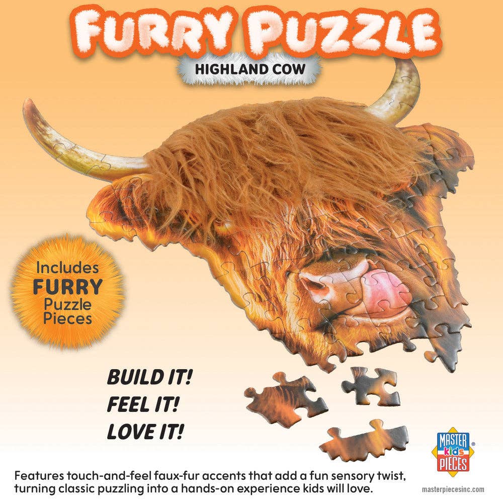 Furry Highland Cow puzzle