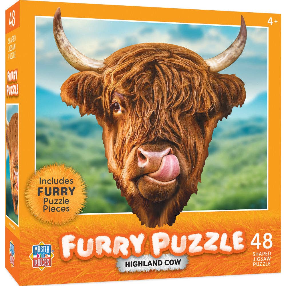 Furry Highland Cow puzzle