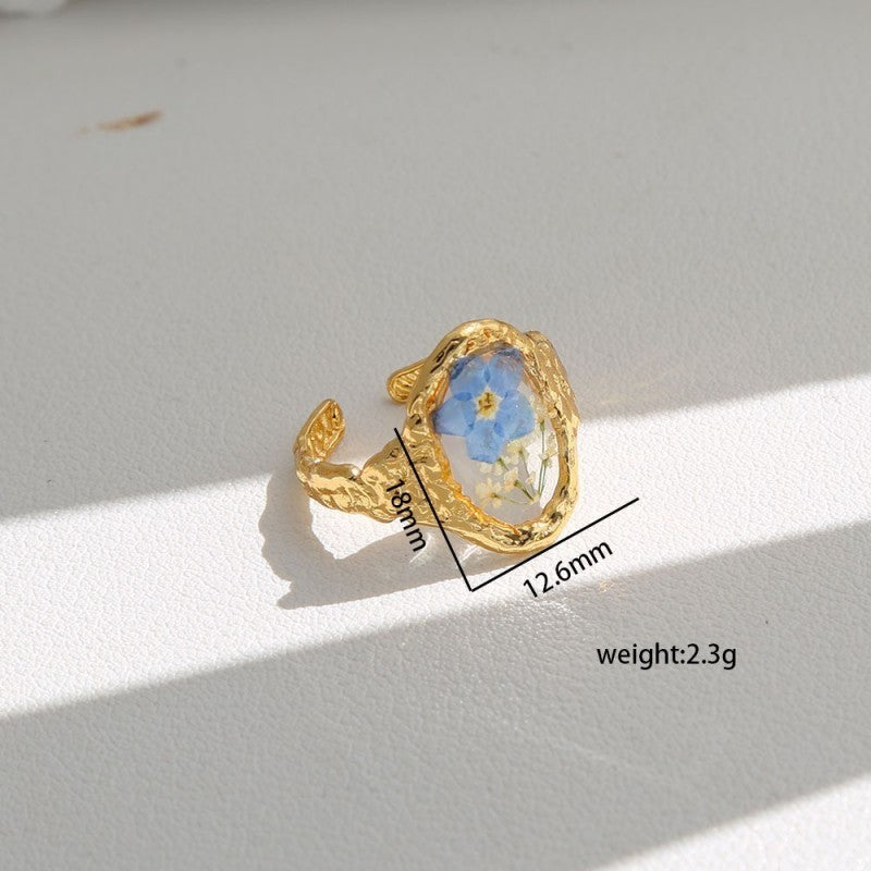 Adjustable Floral Rings